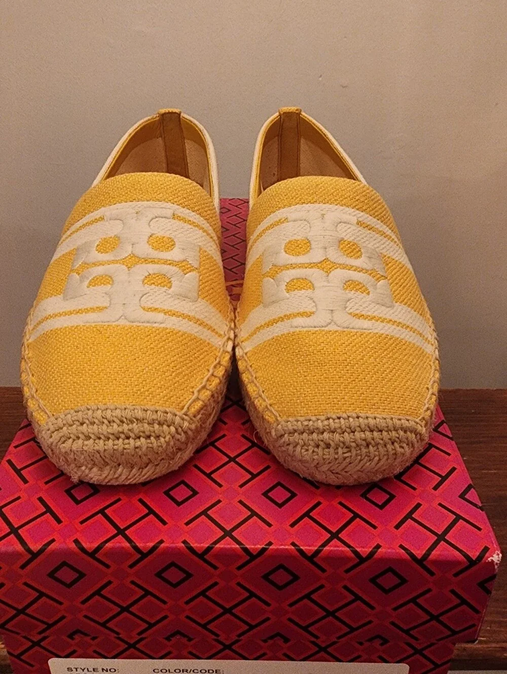 Tory Burch bright yellow
